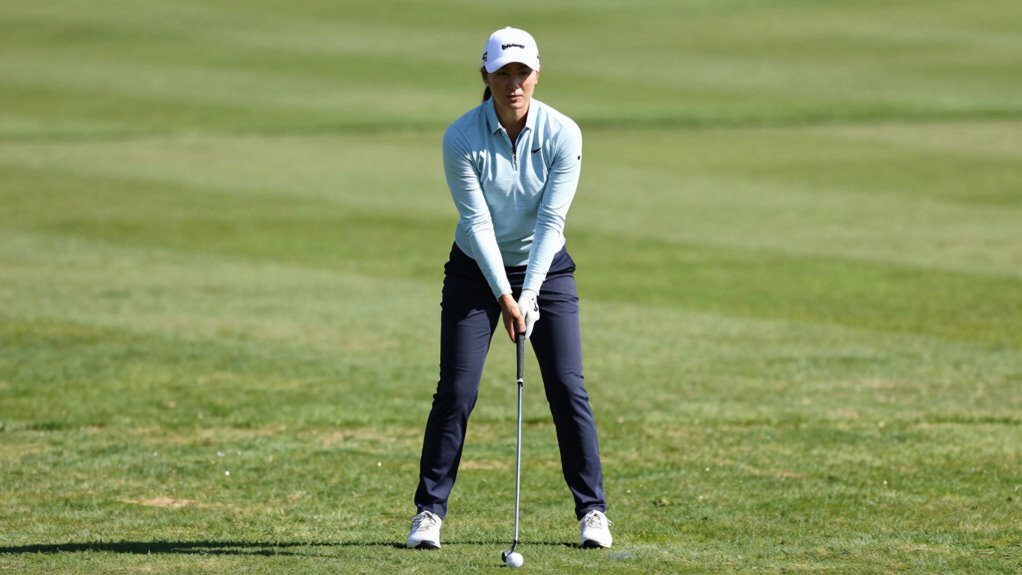 proper aligned golf stance