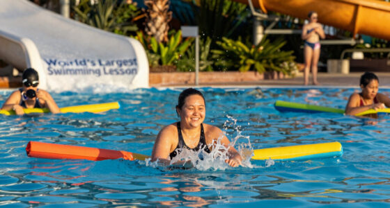 Typhoon Lagoon hosts 'World's Largest Swimming Lesson' in Orlando