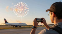 Firework Strike Delta Flight 1076