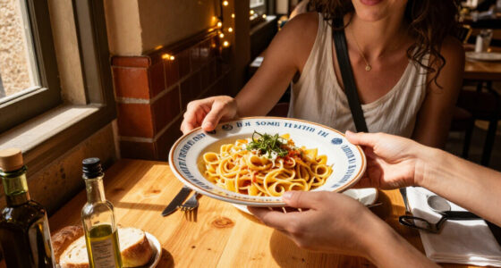 In Some Trattorias In Italy, Diners Can Enjoy A Meal And Take The Plate It Was Served On Home As A Souvenir