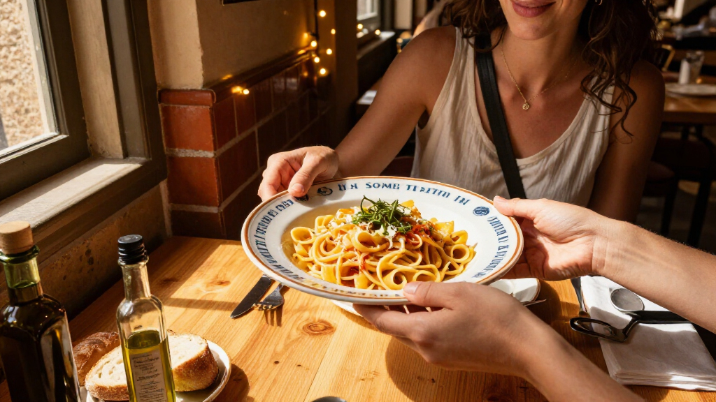 In Some Trattorias In Italy, Diners Can Enjoy A Meal And Take The Plate It Was Served On Home As A Souvenir